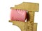 10 22mm Pink Plastic Tube Beads With Wave Design - Vintage Plastic Barbie Pink Beads
